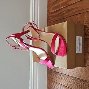 Anthropologie Size 37 Red Heels - New in Box